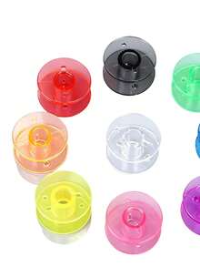 Plastic Sewing Bobbin, 2518P Multi-Function Universal Sewing Machine Bobbin, Bobbin Case, Classic Vintage Sewing Machine Accessory, Stable Thread Storage, Ideal Gift For Sewing Enthusiasts, Suitable For Mother's Day, Birthday, Christmas And Holiday Crafts - Multicolor - View 4