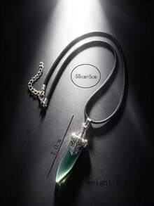 1pc Vintage Simple Sword Pendant Necklace For Men - Antique Silver - View 10