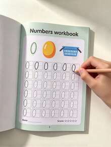 48-Page Writing Practice Book - 0 To 100 Number Chart, Number Tracing Workbook, Interactive Learning Activities, Suitable For Elementary School And Home Education - Used To Develop Hand-Eye Coordination And Math Skills, Paper, Christmas Gift/Birthday Gift For Children - Multi-color - View 3