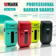 WMARK Barber Shaver Cordless Electric Barber Shaver Reciprocating USB Rechargeable Barber Shaver Plastic Shaving Machine For Men NG-984A Gifts For Men - Multicolor - View 1
