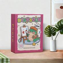 可愛封面 6 吋 100 張照片收納插頁相簿，卡通插圖 6 吋插頁相簿，兒童成長照片收納書，小卡收藏家庭相簿，適合禮物、生日、旅行回憶、節日、畢業、喬遷、派對 - 彩色 - 查看 12