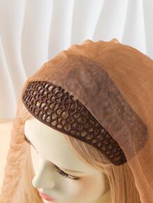 1pc/3pcs Solid Color Hollow Stone Pattern Taj Hijab Crown Anti-Slip New Style Headscarf Crown - 1pc Black - View 6