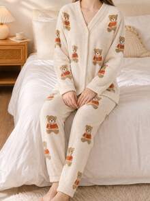 Women Pajama Sets - White - View 2