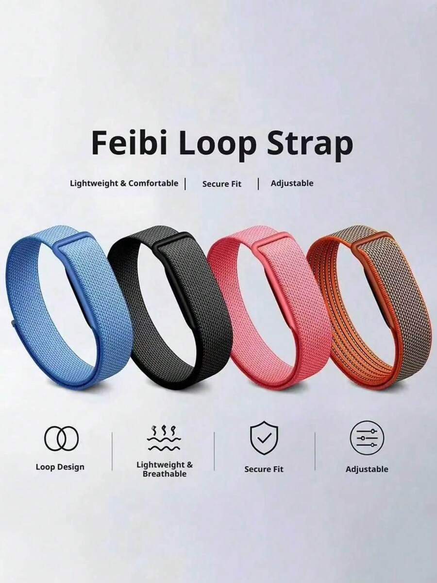 Air Sport 腕帶配件 尼龍錶帶環扣手環 透氣運動錶帶 健身追蹤器 - 適用於 Fitbit Air - 查看 1