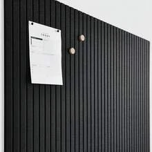 6pcs Large Soft Cork Board Office Use Black Felt Board Alternative - Strip Board Wall Panel, Felt Bulletin Board Sticker Office Wall Decor, Office Use Pin Board Wall Storage Organizer - Multicolor - View 7