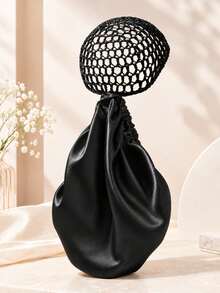 1Pc Women's Solid Color Headscarf, Upgraded Lace Trim, Fashionable Versatile All-Match Hat, Casual Comfortable Daily Wear ﻿ - Multicolor - View 7
