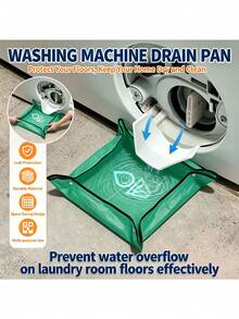White Washing Machine Drainage Guide Plate, Household Drum Washing Machine Front Drain Port Cleaning Storage Tool, Washing Machine Filter Cleaning Sewage Residue Collection Guide Water Receiver Set, Easy Water Collection Storage Device To Prevent Dirty Water Leakage From Outlet, Washing Machine Drain Pipe - Multicolor - View 4