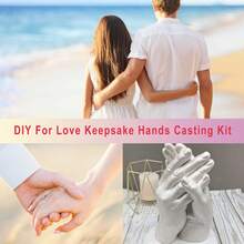 DOWMOO Hand Mold Cloning Kit, Replicated Couple & Parent-Child Handprints, Personalized Handmade Holiday Memorial Gift, Long-Lasting Preservation, Freeze Beautiful Moments, For Children, Mothers, Valentine's Day Anniversary Gift - 850G - View 9
