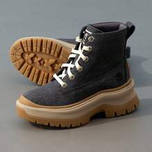 Timberland New Women's Outdoor Commute Lightweight Comfortable Thick Sole Height-Increasing Martin Boots - Chocolate Brown - View 3