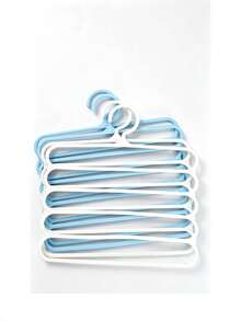 3/4/5pcs Multi-Functional 5-Layer Pants Hanger - Durable Plastic Multi-Layer Wardrobe Storage Rack, Suitable For Clothes, Shirts, Etc. - Multi-Color, Clothing Organizer Storage Rack For Pants And Scarves, Non-Slip Space-Saving Wardrobe Organizer, Multi-Layer Scarf And Tie Rack, Portable Wardrobe Clothing Storage Rack, Perfect Hanger For 365-Day Use - Multicolor - View 22