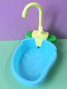 Parrot Fun Automatic Bath Tub Bird Grooming & Bathing Supplies - Blue - View 3