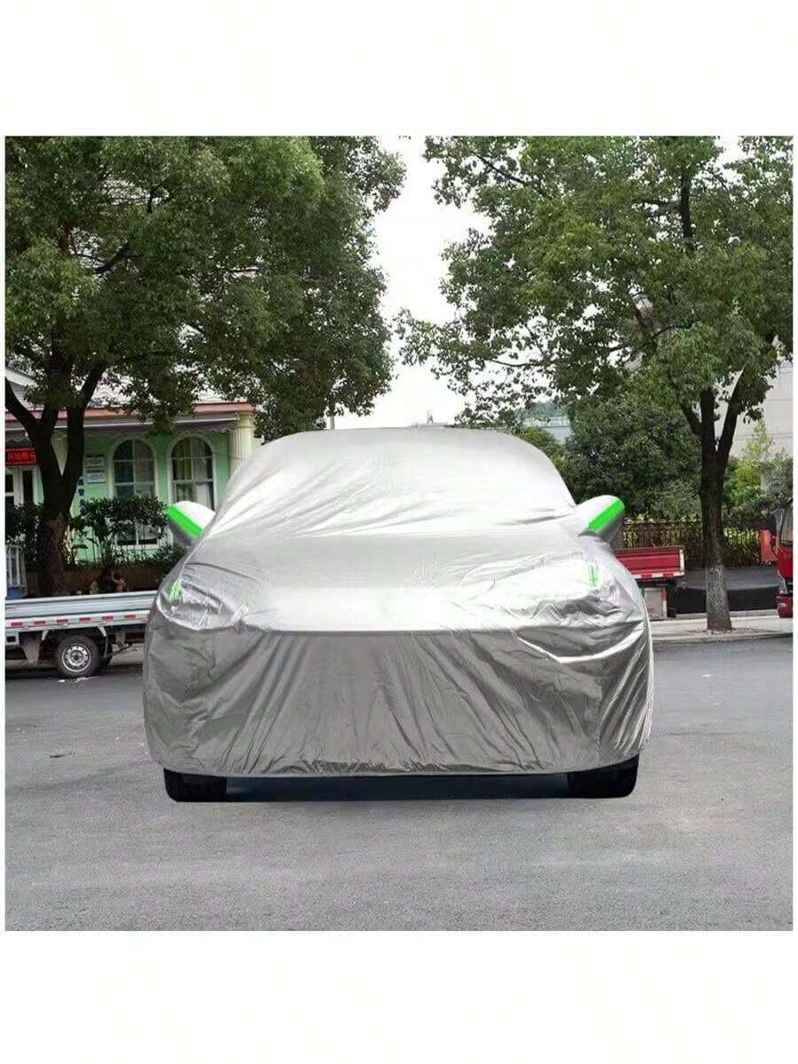 190T Car/SUV Full Car Cover, Outdoor Waterproof Full Car Cover, All-Weather Protection, Sun Protection, Frost Protection, Snow Protection, Suitable For Winter And Outdoor Parking SUV, Snow Protection, Rain Protection, UV Protection - Moonlight Silver - View 1