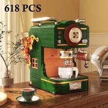 Vintage Home Appliances Building Blocks Set, Retro Classic Home Appliances Model Kit, Collectible Display Model Kit, Creative DIY Assembly Desktop Home Decoration, Gift Birthday, Christmas, 500+ PCS - Multicolor - View 8