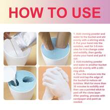DOWMOO Hand Mold Cloning Kit, Replicated Couple & Parent-Child Handprints, Personalized Handmade Holiday Memorial Gift, Long-Lasting Preservation, Freeze Beautiful Moments, For Children, Mothers, Valentine's Day Anniversary Gift - 850G - View 5