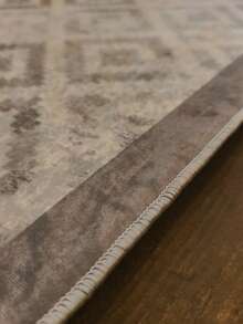 Non-Slip, Washable, Digitally Printed Rug, Runner, Kitchen Rug - Light Grey - View 4
