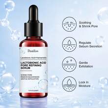Lactic Acid Pore Refining Serum 30ml, Gently Removes Dead Skin Cells, Tightens Pores, Regulates Excess Oil, Soothes Skin And Locks In Moisture, Improves Rough And Uneven Skin Texture, Makes Skin More Delicate And Smooth - 30ml - View 6