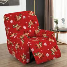 4pcs Lounge Chair Cover Set, Slouchy Lounge Chair Cover, Printed Recliner Sofa Cover, Non-Slip Reclining Sofa Cover With Storage Pocket, Furniture Protector For Living Room - Multicolor - View 16