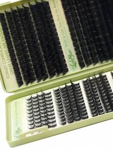 Limete Eyelash Set Bulu Mata Palsu Cluster Kapasitas Besar, 5 Gaya Bulu Mata Berbeda dengan Desain Padat 200D, Panjang Campuran 8-16MM dan Lengkungan DD, Serbaguna untuk Tampilan Mata Alami, Bervolume, dan Berani, Cocok untuk Riasan Sehari-hari, Pesta, Cosplay, Hadiah Natal, Riasan Kreatif Halloween, Hadiah Hari Valentine - DD - View 9