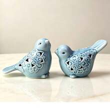Bird Ornament Set (2pcs), Decorative Art Craft Collectibles, Suitable For Home, Office, Car And Coffee Table, Versatile Use, Washable, Ideal Gift For Friends And Family - A - View 1