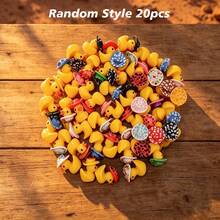 10pcs/Set | Mini Size, Handmade Resin Figurines, Cute & Playful Cowboy Duck Style, Cowboy Hat Pattern Duck, Compact Tiny Shape, Exquisite Details, DIY Landscape Decoration Accessories, Suitable For Aquarium, Dollhouse, Garden, Home Desktop, Perfect For Party, Christmas And Holiday Indoor/Outdoor Decoration Projects - Multicolor - View 13