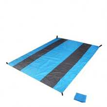 1-Pack Ultimate Waterproof Beach Mat With Drawstring Pocket, Ultra-Portable, Durable, Quick-Folding, Suitable For Outdoor Camping, Home Use, Waterproof, Easy-To-Clean Polyester Material - A - View 3