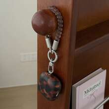 European And American Red Brown Black Leopard Print + Matte Coffee Color Spring Earphone Case Suitable For AirPods 5 New Pro 3 Protective Cover Pro 2/Pro Cute Apple 4 Simple 3 Personalized 1/2 Generation Women's Earphone Case Protective Cover Spring/Summer Earphone Case/Birthday Gift/Holiday Gift - Black-brown - View 2