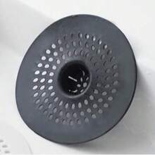 1pc Silicone Drain Filter, Suitable For Shower And Kitchen Sink, Easy To Install, Expandable, White And Gray Available, Round Design With Drainage Holes, Perfect For Bathroom Or Kitchen Use, Perforated Design, Easy Install Filter, Shower Drain Hair Catcher - Multicolor - View 14