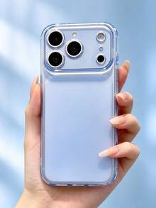 Minimalist Transparent Glossy Camera Protection Phone Case, Compatible With IPhone 18 Pro Max 17 ProMax 17Pro 17 Air 16 ProMax 15 14 13 Pro Max, Matte Transparent Back Cover - Transparent Blue - View 6