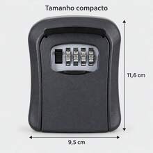 Mini Cofre Parede Porta Chaves Segredo Senha Airbnb Locação - A - Visão 11