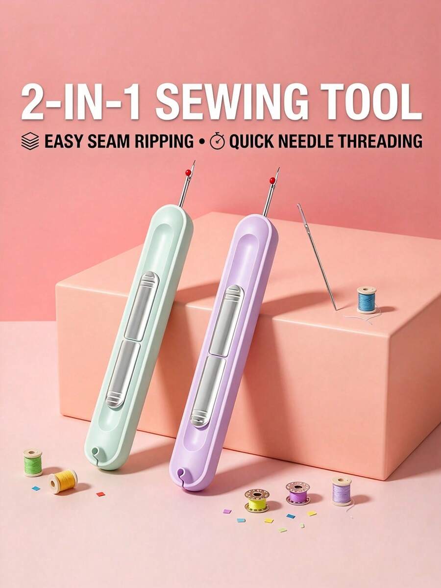 2-In-1 Threader And Seam Ripper, New Multifunctional Sewing Tool, Suitable For Elderly, Perfect For Home Sewing And Handicrafts