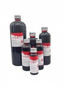 Realistic Fake Blood Plasma For Halloween Haunted House, Escape Room, Mystery Game, Cosplay, Film & TV Zombie Makeup, Bottled Fake Blood, Multi-Size Set For Pranks And Gags - Multicolor - View 7