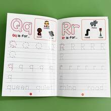 Lachilly Buku Latihan Menulis Alfabet Bahasa Inggris 26, 28 Halaman, Buku Latihan Menulis yang Dapat Digunakan Kembali dan Dihapus, Alat Tulis Pendidikan Montessori, Perlengkapan Belajar Prasekolah dan Taman Kanak-kanak - MultiWarna - View 10