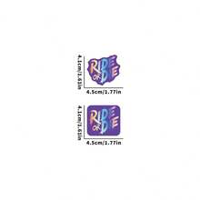 2PCS Ride Or Die, Mountain Bike Road Bike Frame Stickers Gradient Decorative Stickers, Creative Laser Effect, Motorcycle Bicycle, Laptop, Computer Case Vinyl Decals - New Arrival - View 4