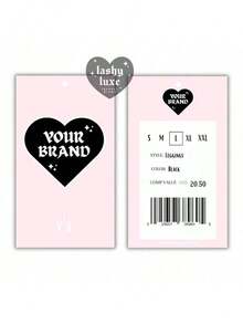 Custom 100 PCS Paper Hang Tags With White/Black Nylon String, Personalized Gift Jewelry Clothing Price Labels Tags, Multipurpose Tags - White 100pcs - View 6
