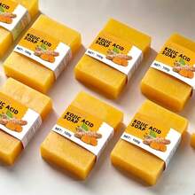 Turmeric Kojic Acid Fragrant Handmade Soap 100g/3.53oz, Gentle Facial Cleansing & Oil Control, Long Lasting Mild Scent, Suitable For Daily Face Washing - Lemon - View 5