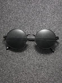 1 Pair Men's New Metal Round Fashion Glasses, Spring Temple Design, Suitable For Outdoor Sports, Cycling, Driving, Fishing, Travel, Beach Vacation Essential - Multicolor - View 4