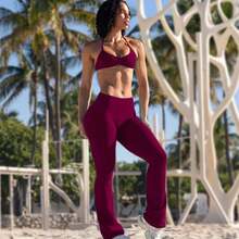 Women Pants - Plum Brown - View 11