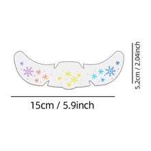Christmas Freckle Temporary Face Tattoo Stickers-6pcs, Colorful Snowflake Star Gift Box Facial Decor Stickers, Waterproof Self-Adhesive Fake Freckle Tattoos, Festive Body Makeup Decals For Christmas Party, Holiday Cosplay, Rave Music Festival - Multicolor - View 6