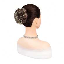 6 Inch Large Wave Elastic Hair Scrunchie - Multicolor - View 3