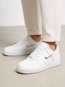 Sepatu Sneakers Wanita Nike Klasik Modis Serbaguna Nyaman Sederhana Dasar Anti Selip Tahan Lama Kulit Bernapas Model Low-top Warna Putih - Putih - View 1