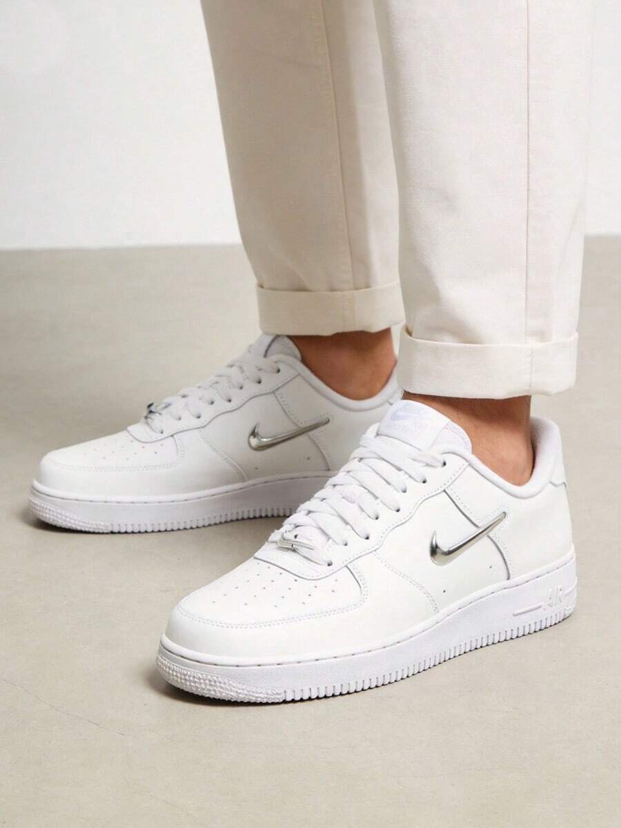 Sepatu Sneakers Wanita Nike Klasik Modis Serbaguna Nyaman Sederhana Dasar Anti Selip Tahan Lama Kulit Bernapas Model Low-top Warna Putih - Putih - View 1