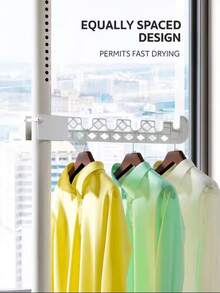 NEW Standing Clothes Hanger, Storage Rack, Clothes Hanger, Telescopic Rod Without Punch, Balcony Standing Clothes Hanger For Bedroom - No-drill Drying Rack - View 9