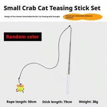 New Cat Toy Retractable Teaser Wand Multifunctional Double-Sided Itch Scratching Tool Energy-Consuming Interactive Kitten Toy 3-In-1 Retractable Grooming Tool, Individual Massage Itch Relief Wand And Interactive Teaser Wand, Gentle Pet Hair Removal Brush - Multicolor - View 8