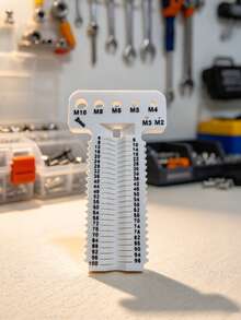 Screw Measurement Tool, M2-M10 Bolt Specification Detector, L4-100mm Length Measuring Template, Hardware Thread Size Gauge, Manual Repair Measurement Accessory - Multiple Styles - View 1
