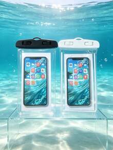 1-2x Waterproof Phone Case - Casual-Style, PVC, & Fluorescent - Compatible With IPhone 15, 14, 13, 12, 11 Pro Max, XS, Plus; Compatible With Samsung Galaxy Phones (Up To 7.0 Inches) - Ideal For Summer Vacations, Diving, Swimming, And Beach Activities - Multicolor - View 4