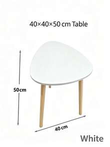 Multi-Style Side Table,Sofa Side Table, Small Coffee Table, 40*40*50cm, 3 Shapes Available, 2-Tier Storage End Table, Durable,Sturdy,Minimalist Nightstand For Living Room Bedroom Balcony, Space Saving Accent Table For Home Decor - Multicolor - View 12