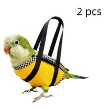 2pcs Portable Parrot Travel Bag Set, Escape-Proof Vest + Breathable Handbag, Suitable For Budgies/Cockatiels/Lovebirds And Other Small To Medium Parrots Outdoor Walking - Brown Two-piece Set - Small - View 15