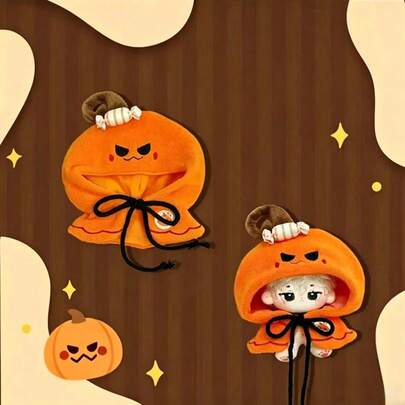 Halloween Cosplay Doll Clothes For Labubu And 10cm Doll, Cute Pumpkin Bat Witch Costume Outfit, Doll Dress Up Accessories ,Halloween Gift