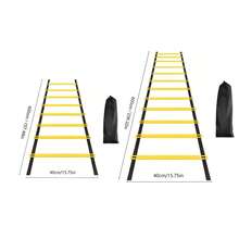 1 cái thang dây tập nhanh nhẹn 4.8m/6.12m, thang dây nhảy dây, thang dây tháo rời di động tập bóng đá - Nhiều màu - Xem 2