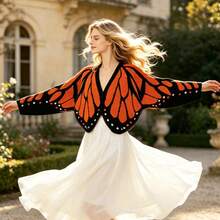 Women Knit Tops - Orange - View 10